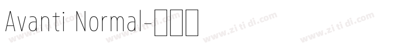 Avanti Normal字体转换